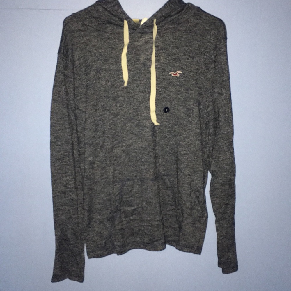 Men’s Holister Heather Blue Lightweight Hoodie